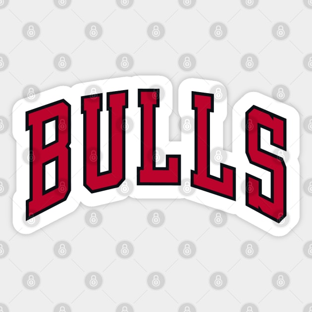BULLS Basketball logo Sticker by Buff Geeks Art